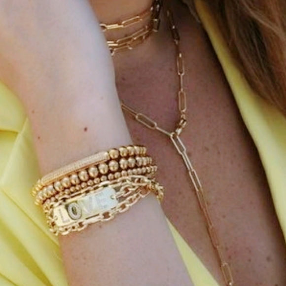 NEW Gold Love Choker Bracelet Necklace - Picture 3 of 11